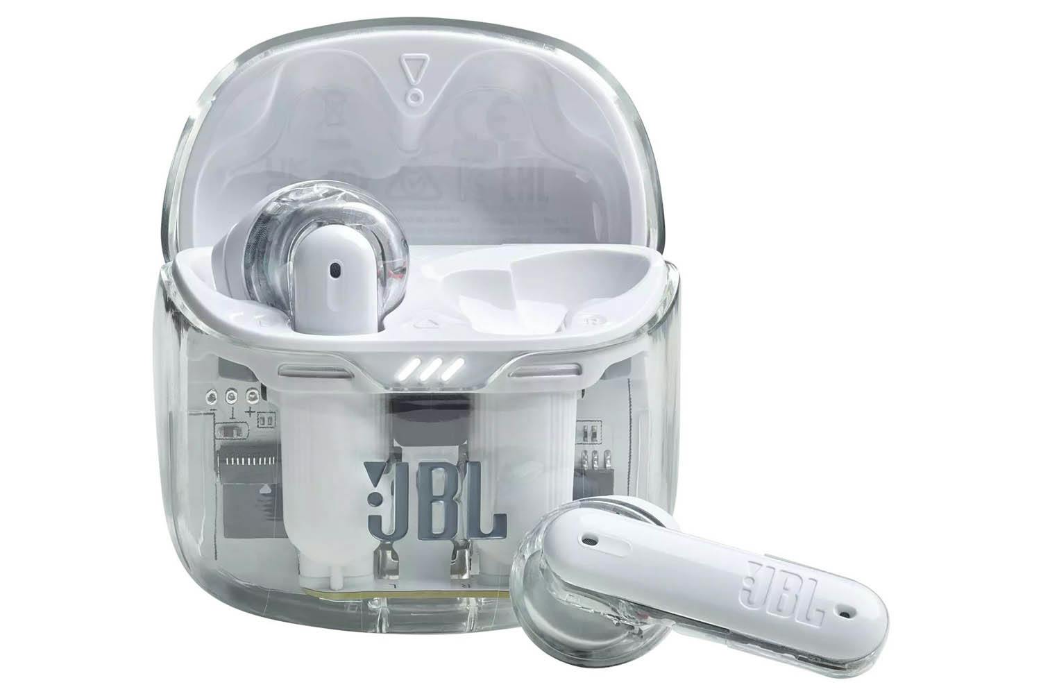 JBL Tune Flex Ghost Edition Noise Cancelling Earbuds | White