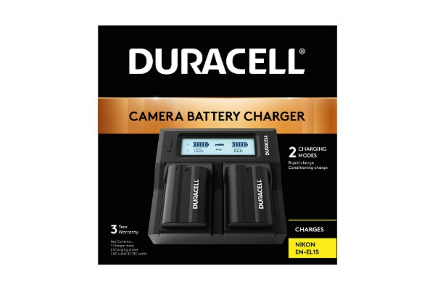 Duracell DRN6113 Nikon EN-EL15 Dual Battery Charger