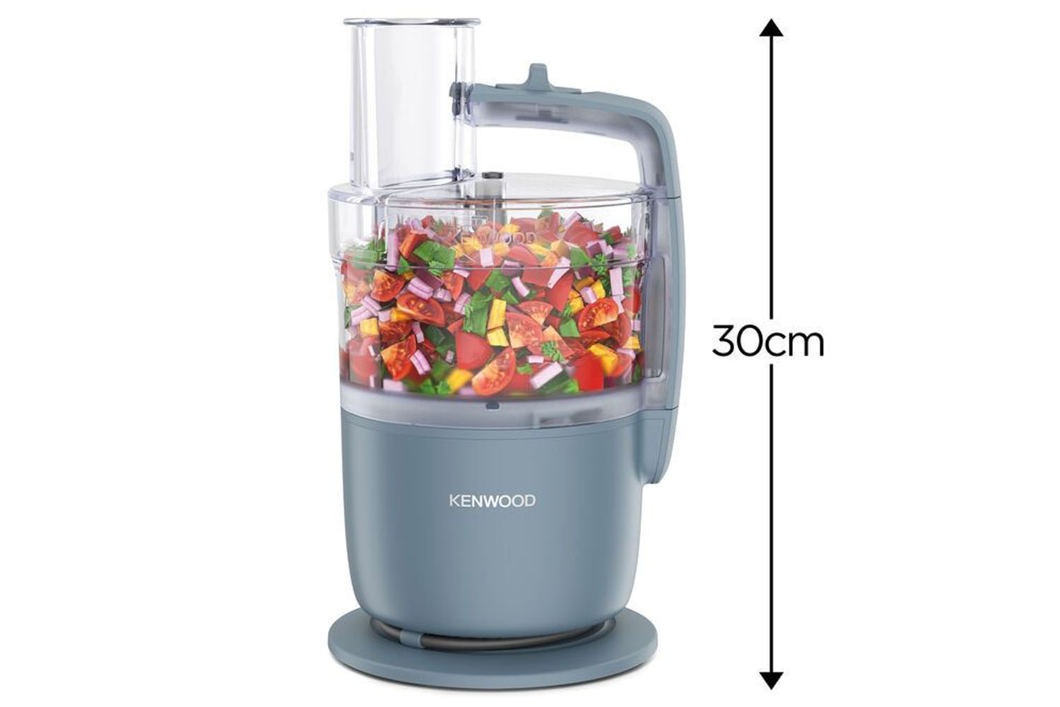 Kenwood 1.3L MultiPro Go Food Processor FDP22.130GY Storm Blue