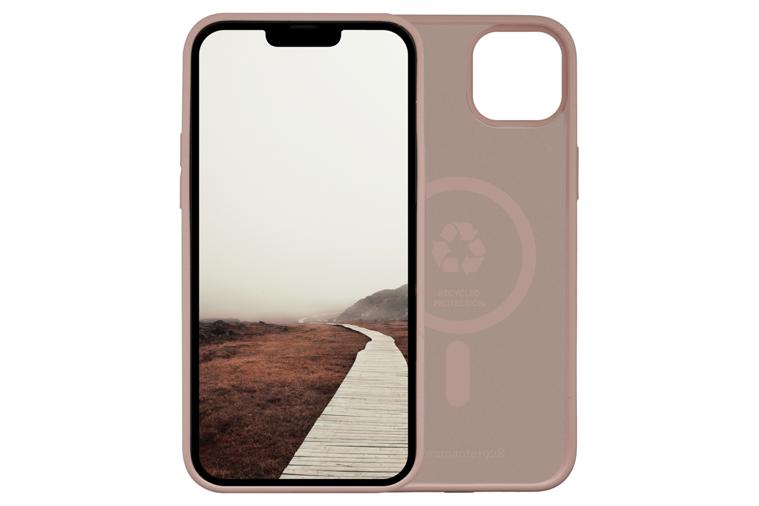 dbramante1928 Monaco iPhone 14 Max Case | Pink Sand