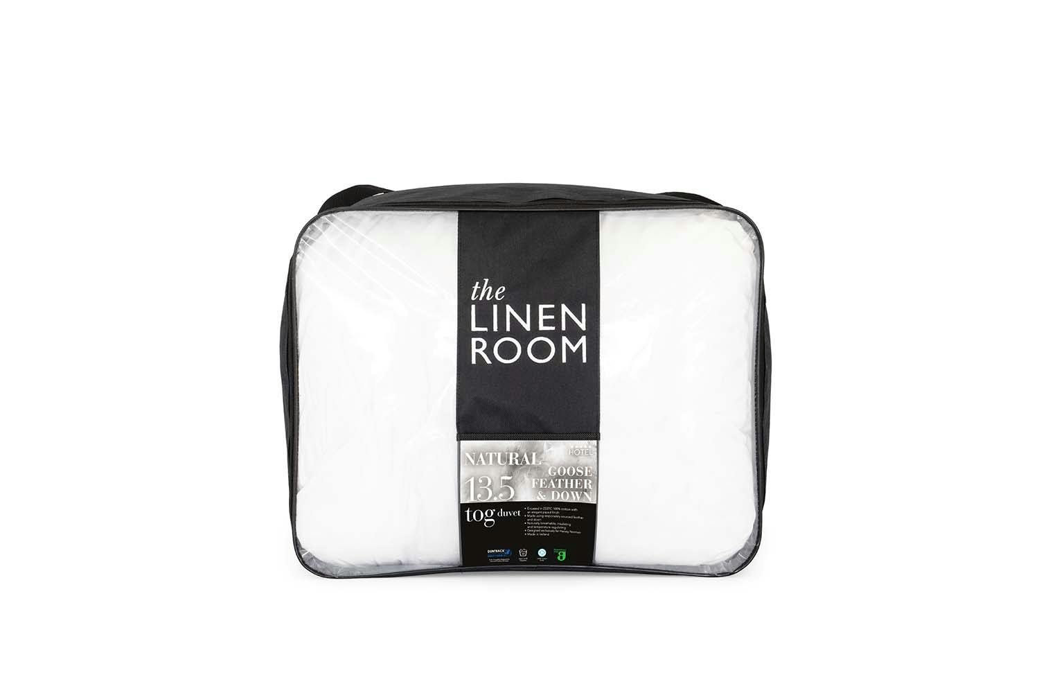 The Linen Room | Natural Goose Feather & Down 13.5 Tog Duvet | Single