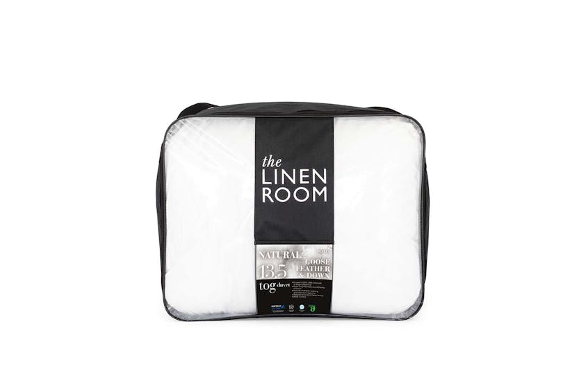 The Linen Room | Natural Goose Feather & Down 13.5 Tog Duvet | King