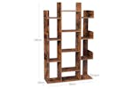 Vasagle Tree-shaped Wooden Bookcase | Rustic Brown