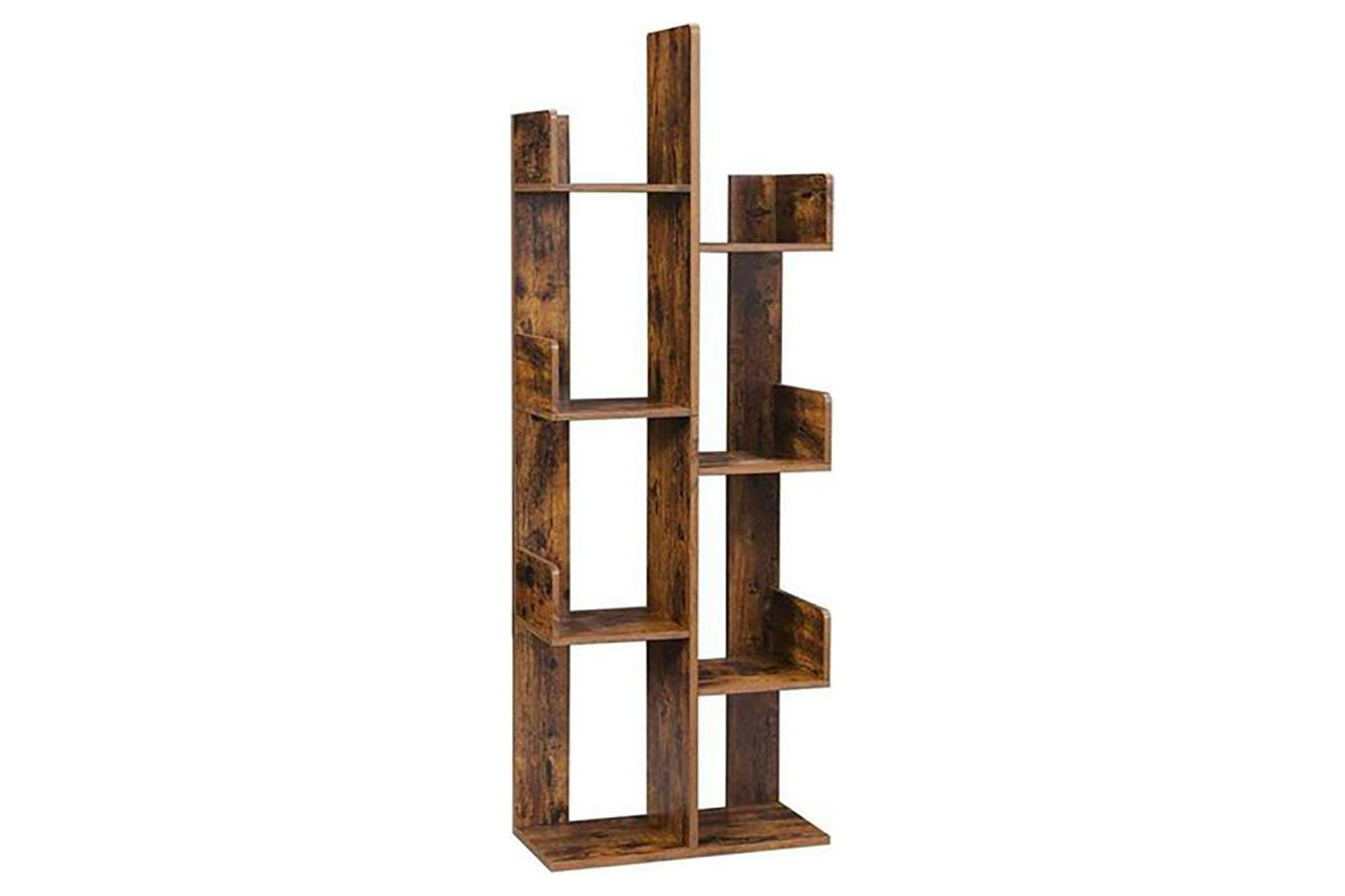 Vasagle 8 Storage Shelves Bookcase | Rustic Brown