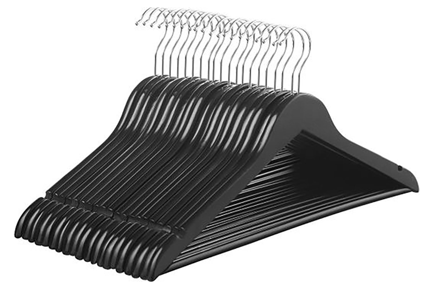 Songmics CRW02B-20 Solid Wooden Hangers