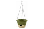 Plastia Mareta Flower Pot | Green & Beige | 30cm