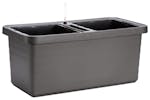 Plastia Berberis Flower Box Duo | Grey | 78cm