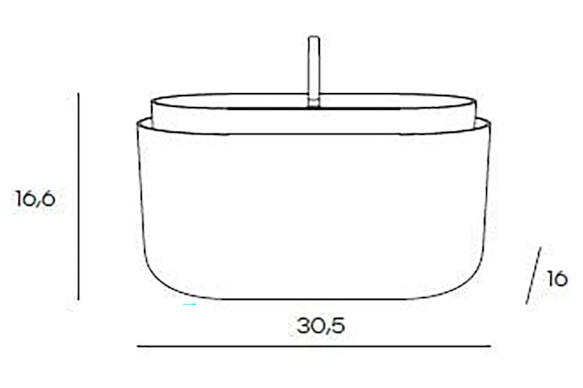 Plastia Tolita Flower Box | Taupe | 16.6cm