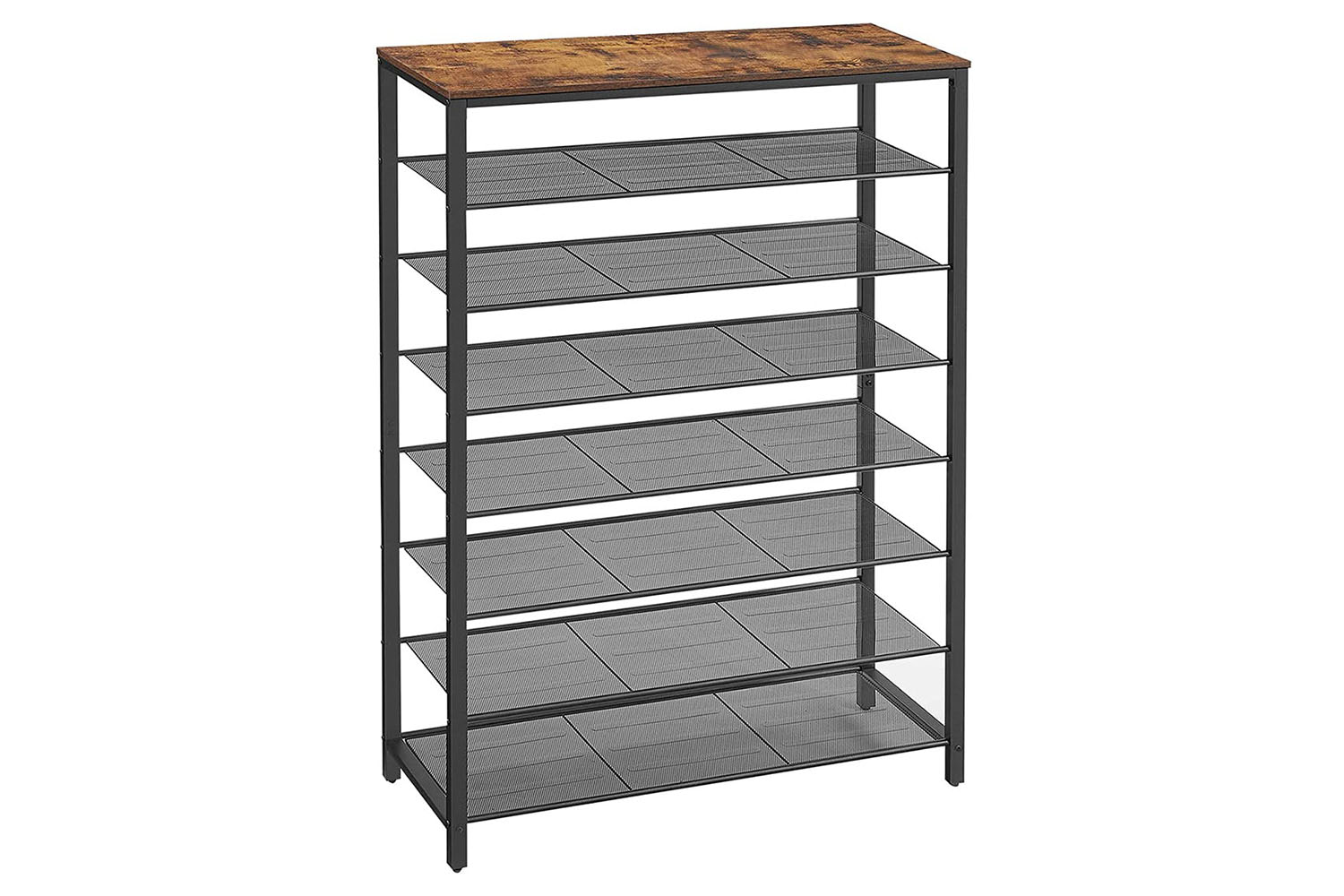 Vasagle  Shoe Rack With 7 Metal Shelves | Black