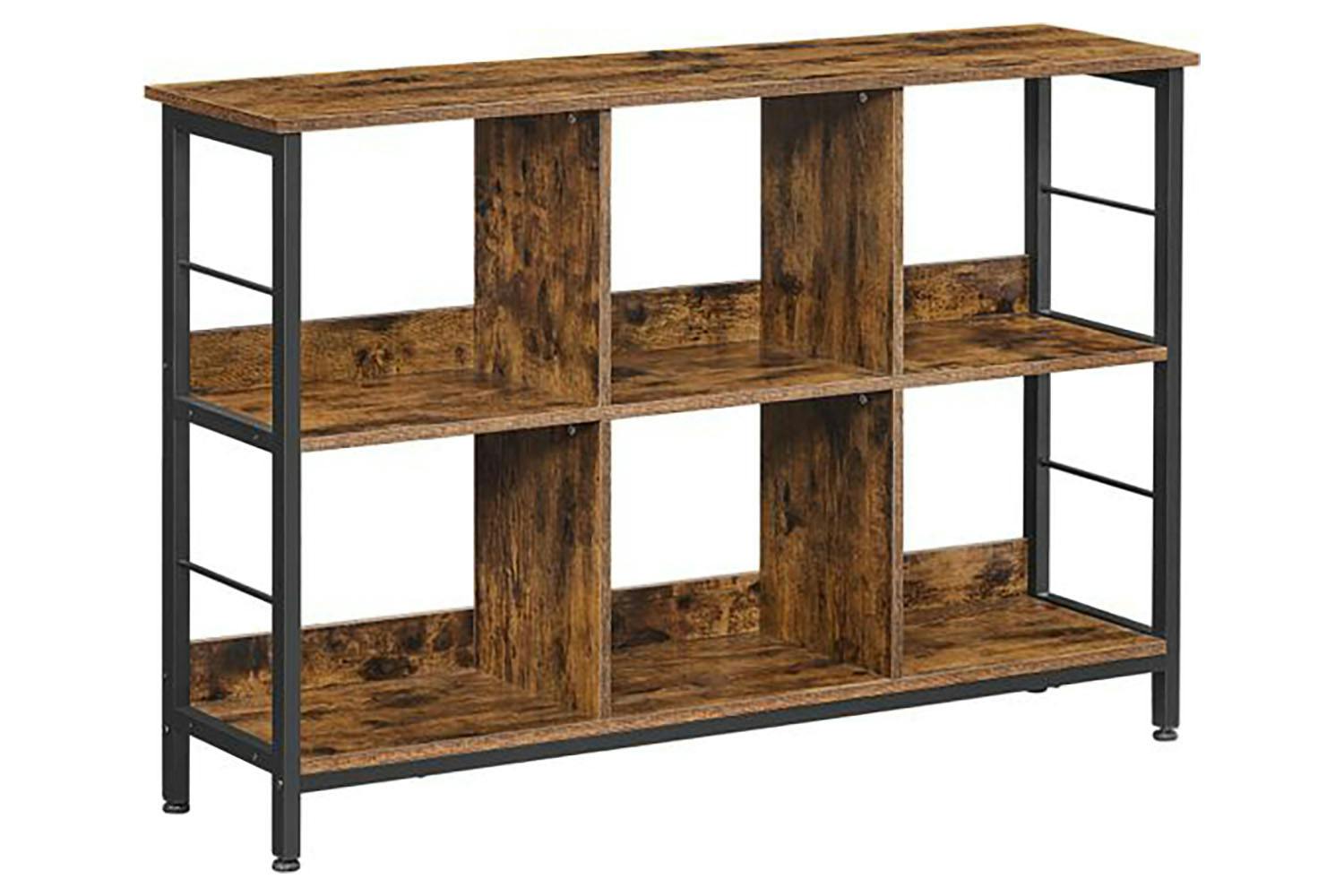 Vasagle Industrial Multi-functional Storage Bookshelf | Rustic Brown & Black