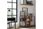 Vasagle Industrial Multi-functional Storage Bookshelf | Rustic Brown & Black