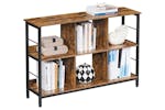 Vasagle Industrial Multi-functional Storage Bookshelf | Rustic Brown & Black