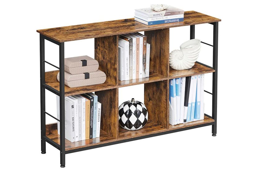 Vasagle Industrial Multi-functional Storage Bookshelf | Rustic Brown & Black