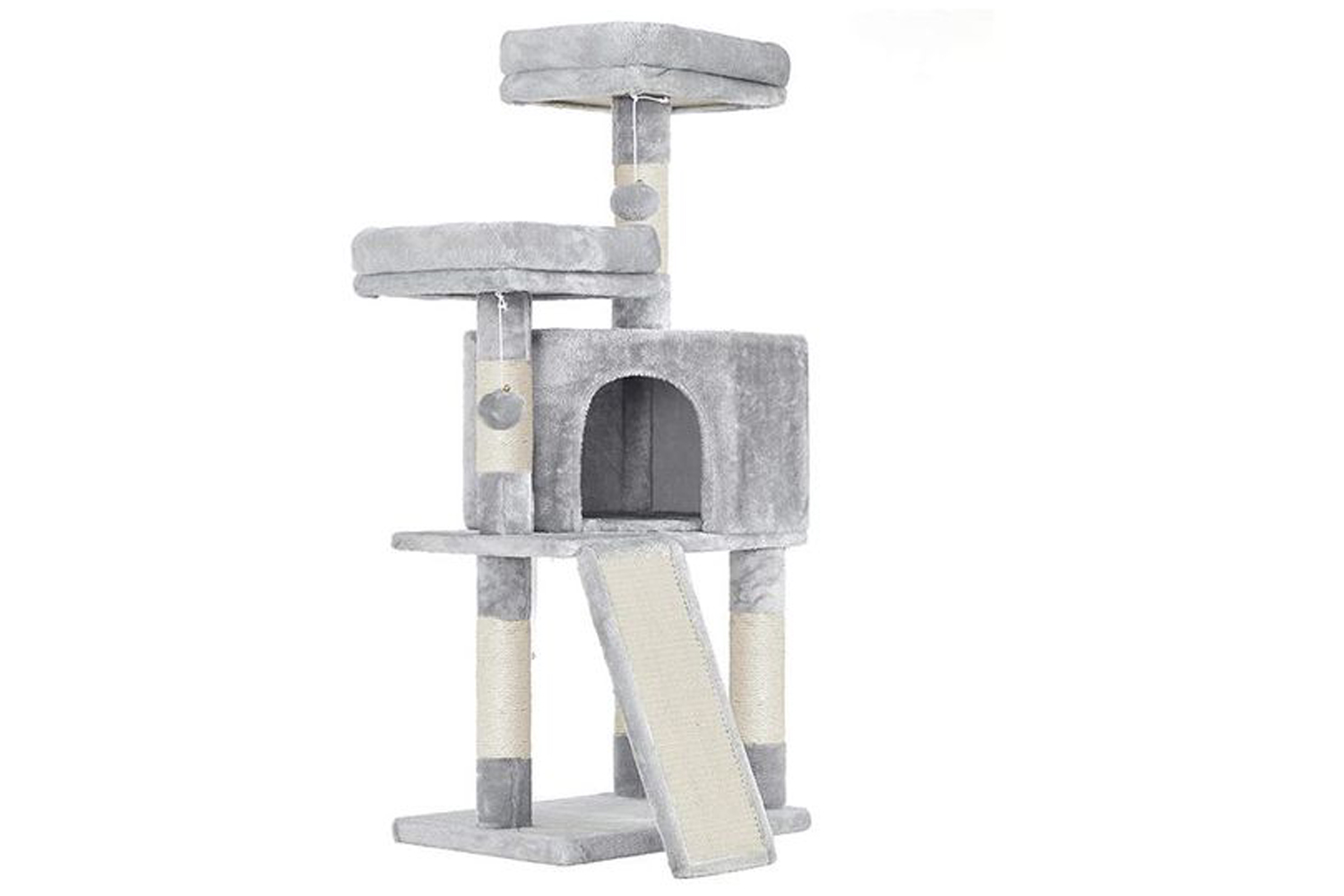 Feandrea Plush Perches Cat Tree | Light Gray