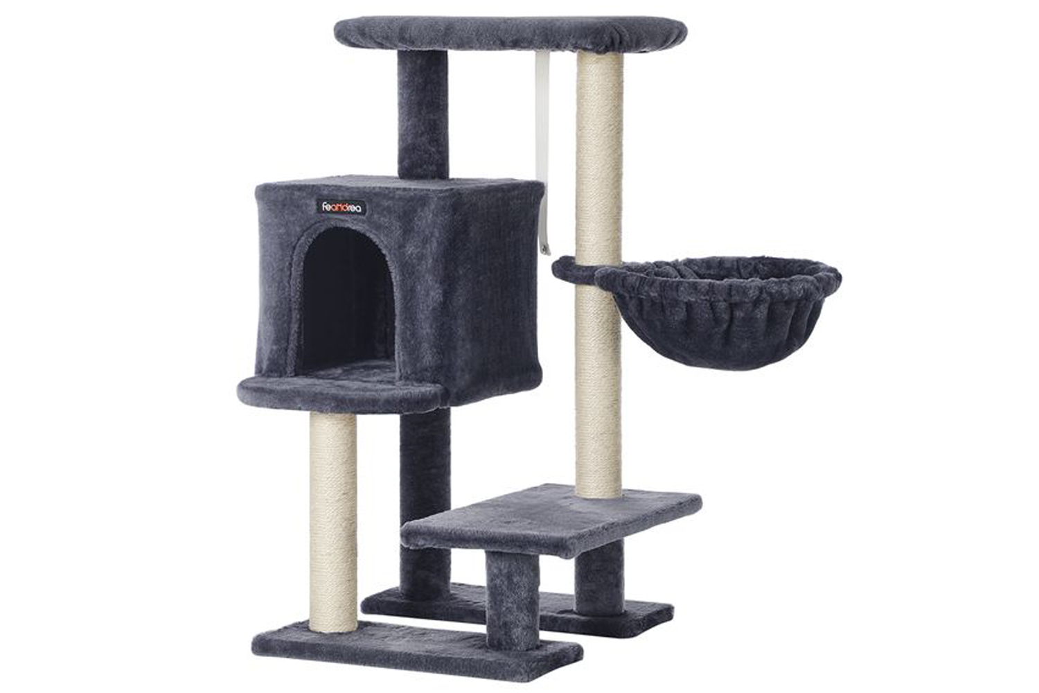 Feandrea Cat Condo with Bed & Hammock | Smoky Gray