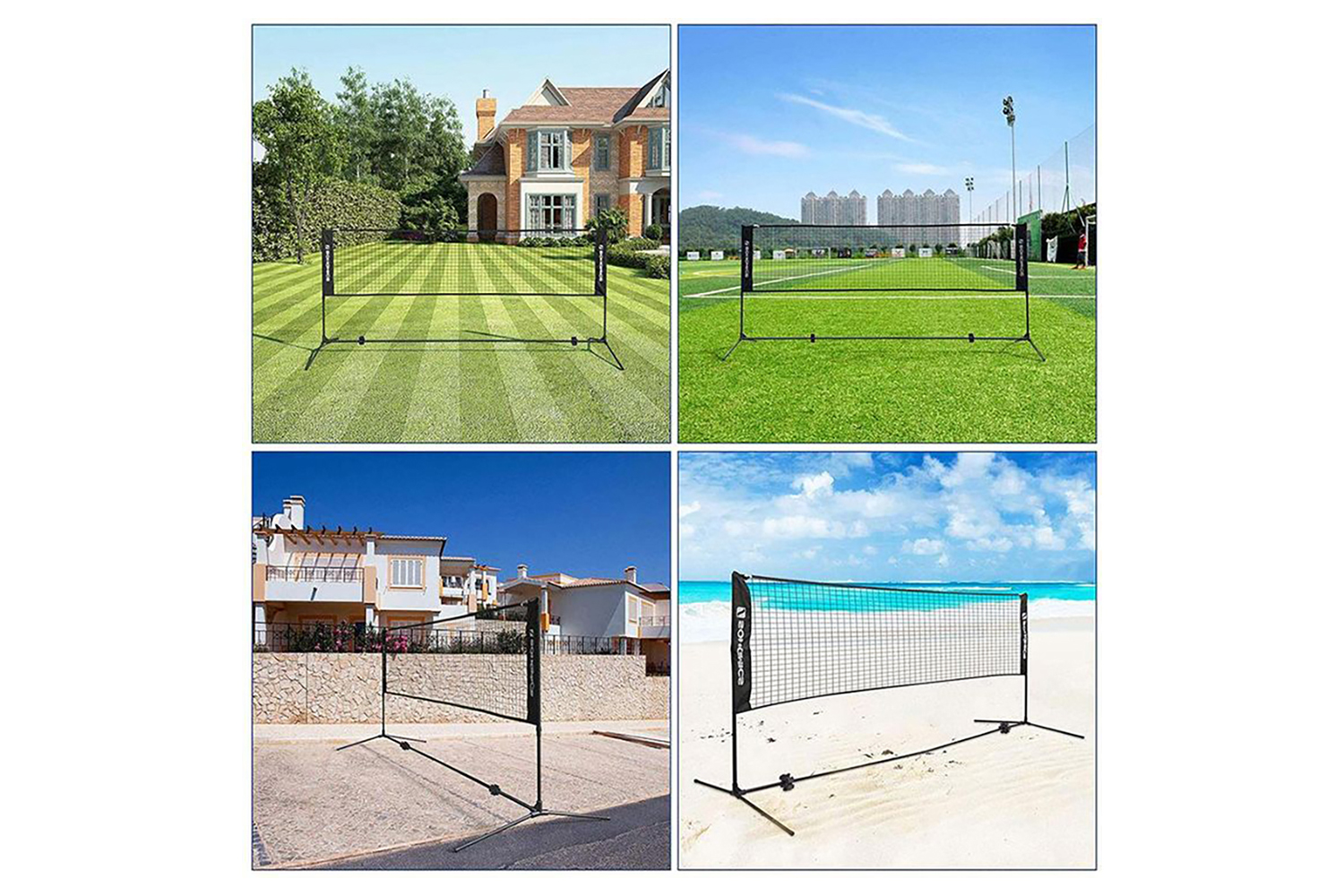 Songmics USYQ400H Portable Badminton Net Black Ireland