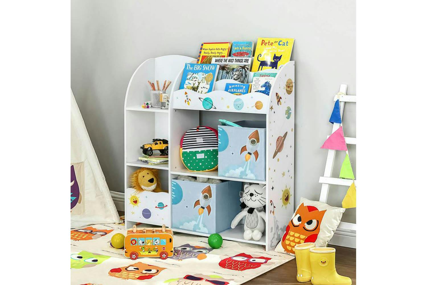 Songmics Kids Toy and Book Organizer