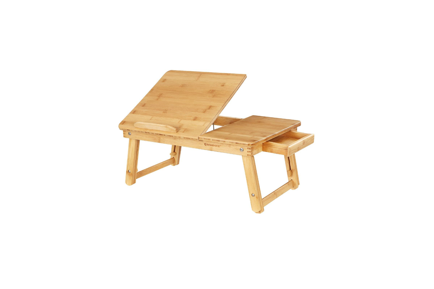 Songmics Adjustable Laptop Desk | Natural Bamboo