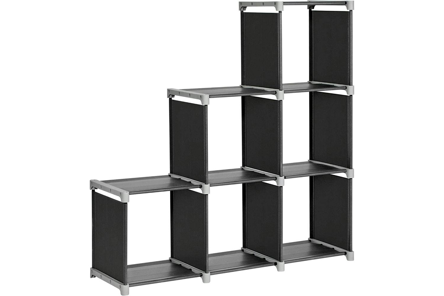 Songmics 3 Tiers Storage Cube Bookcases | Black