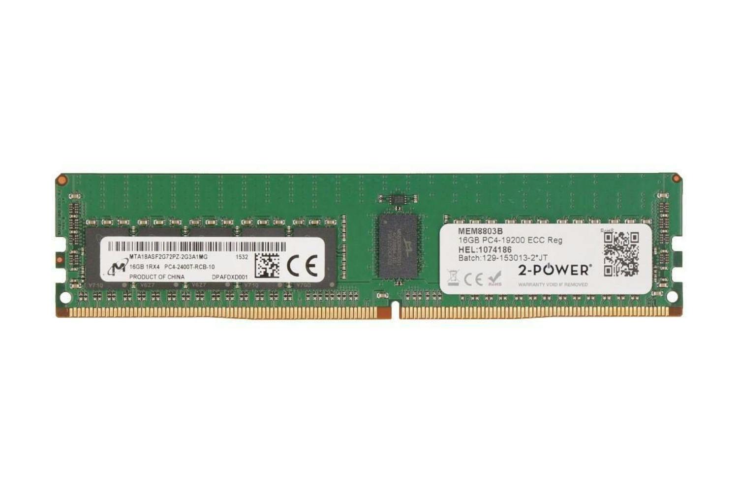 2-Power 16GB DDR4 CL17 RDIMM (2Rx4)