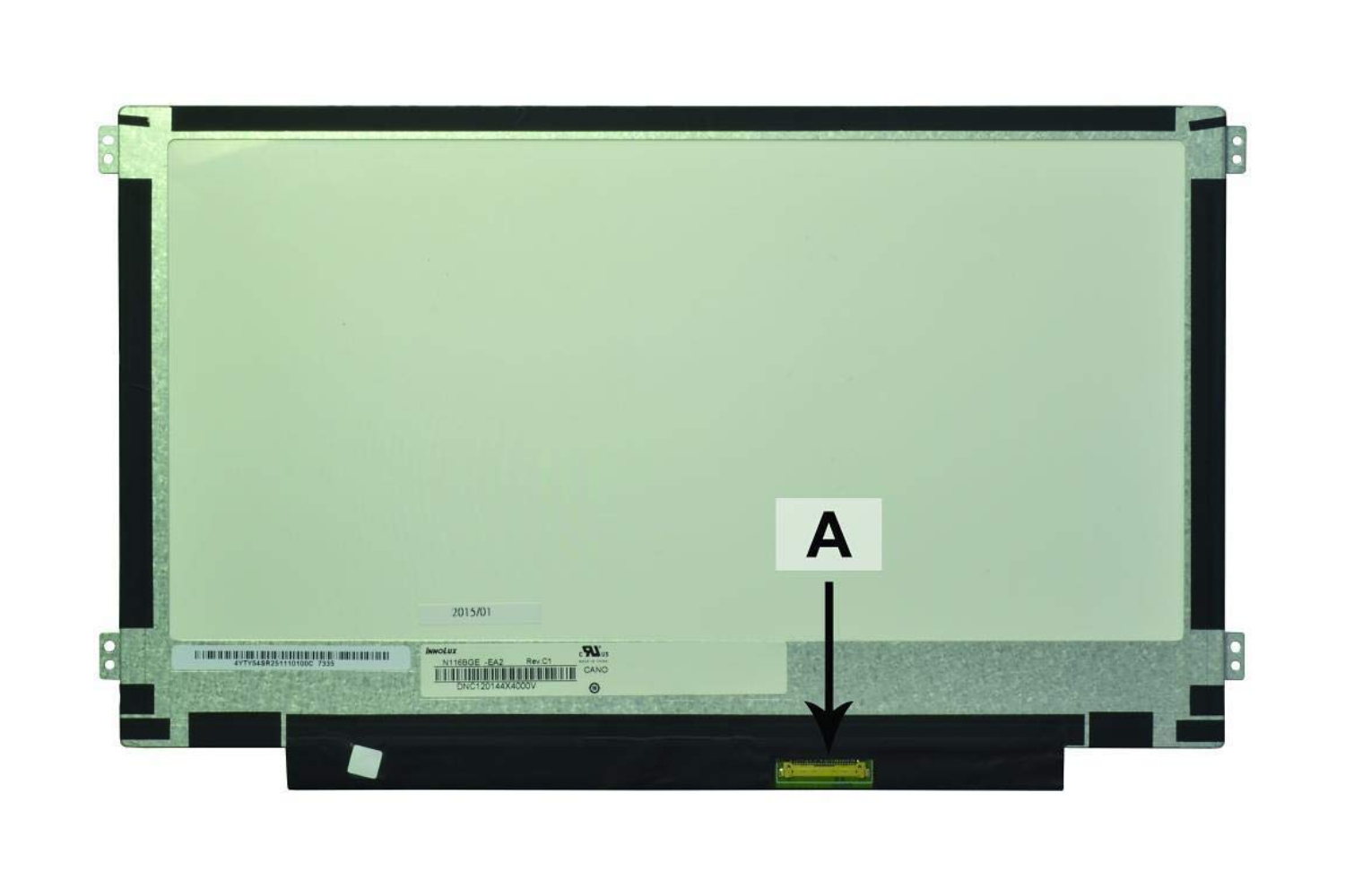 2-Power 11.6" 1366X768 HD LED Matte eDP