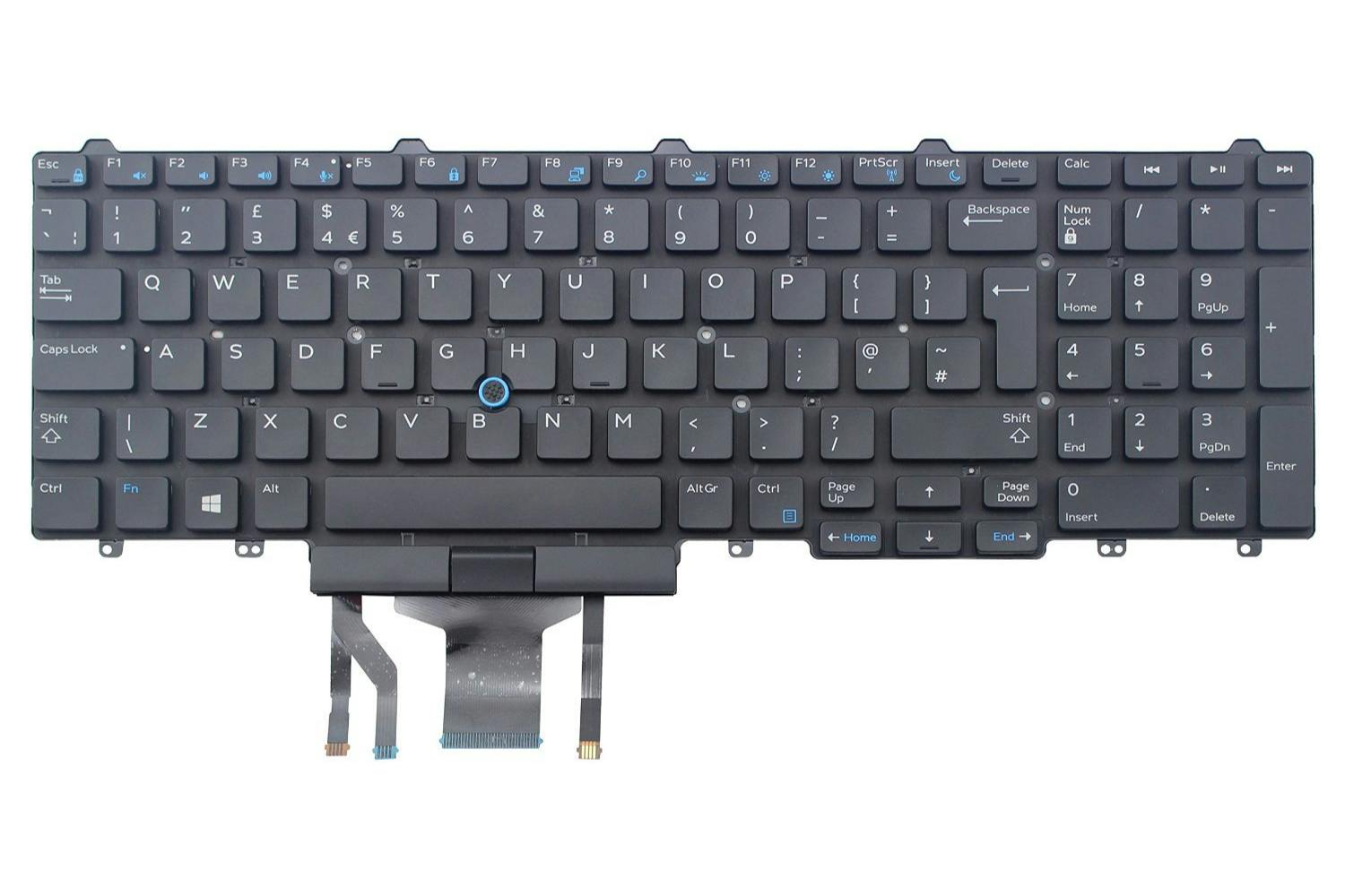 Dell Backlit UK Keyboard w/Point Stick