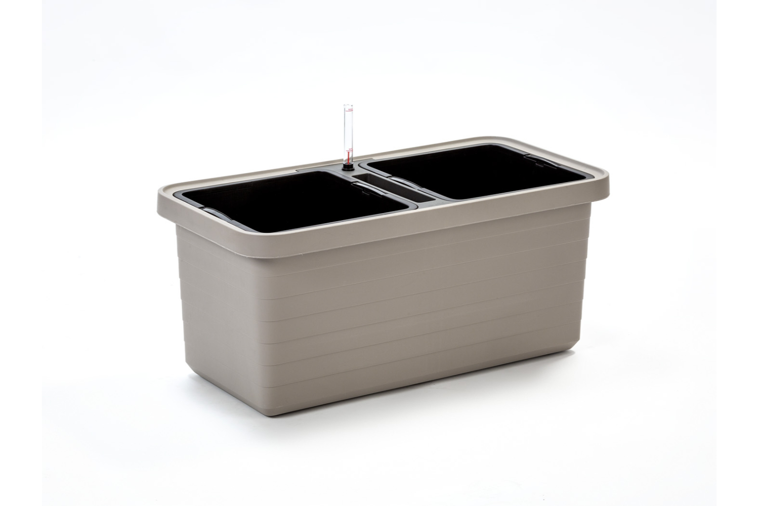 Plastia Berberis Flower Box Duo | Taupe | 78cm