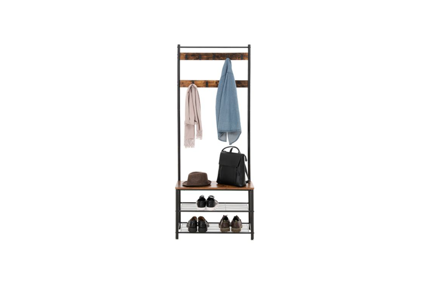Vasagle Entryway Coat Rack | Black & Vintage
