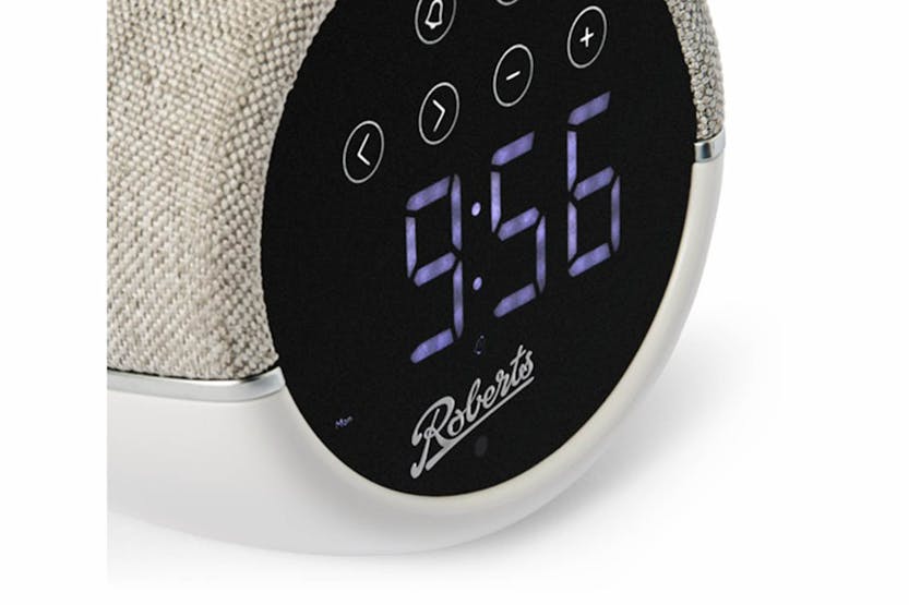 Roberts ZENWH FM Clock Radio Dual Alarm | White