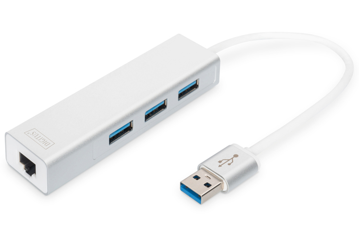 Manhattan USB 3 Port Hub & Lan Adapter