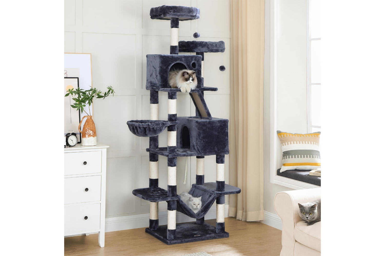 Feandrea UPCT190G01 Cat Tree | Smoky Grey
