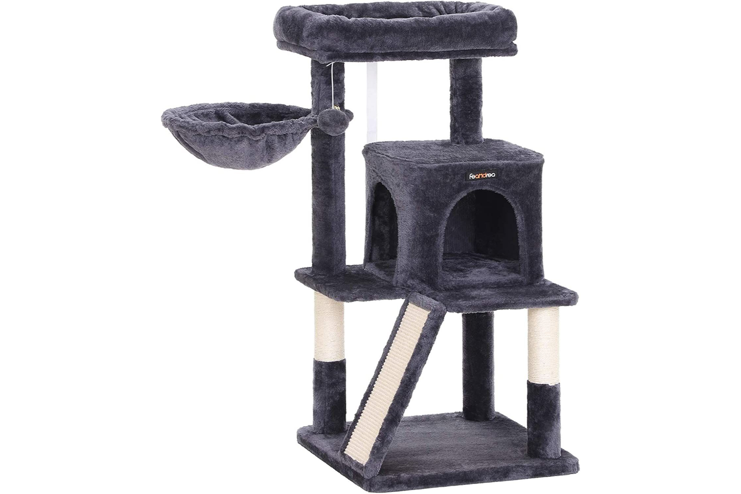 Feandrea UPCT51G Side Basket Cat Tree | Smoky Grey