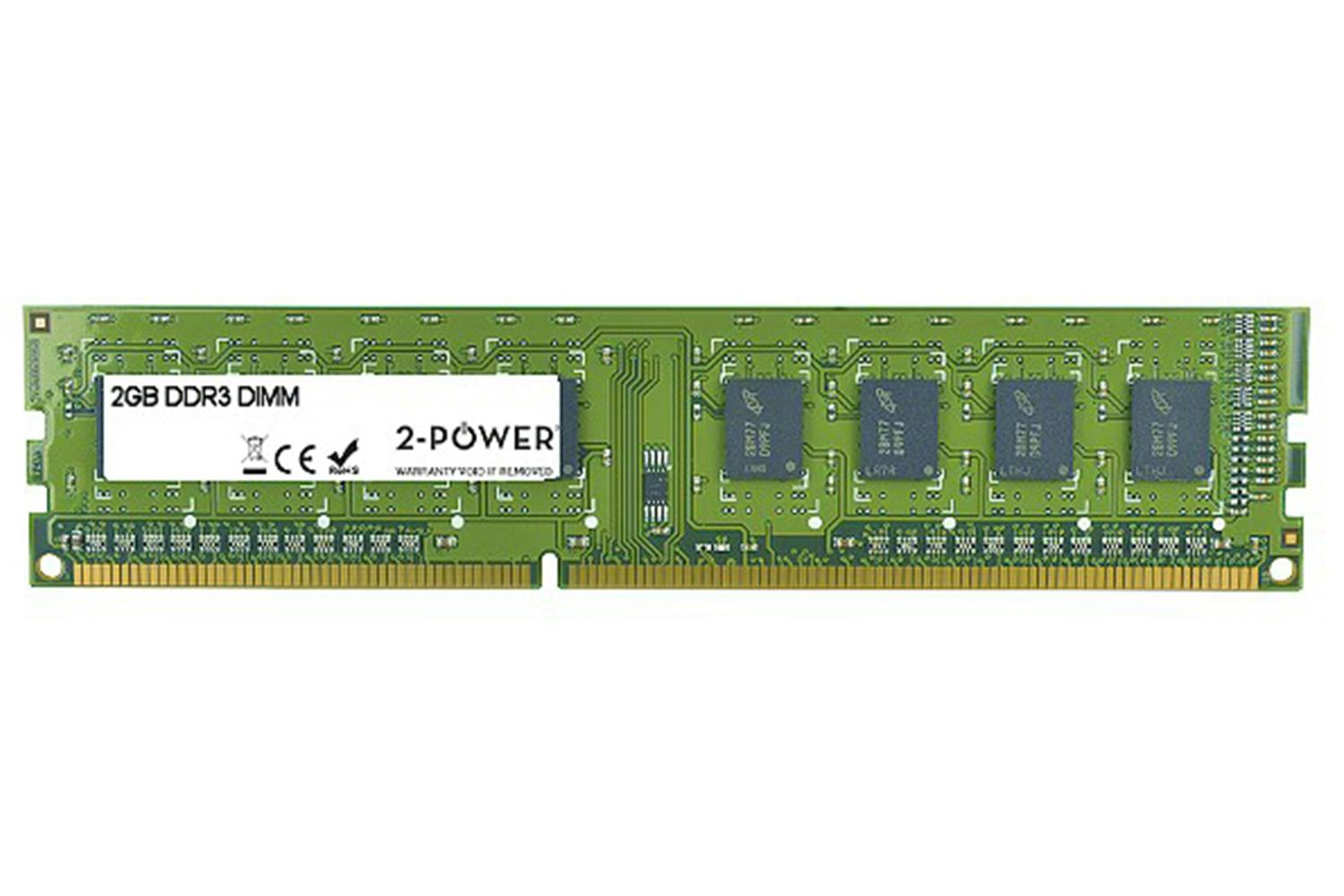2-Power 2GB DDR3 CL9 Non-ECC DIMM 2Rx8