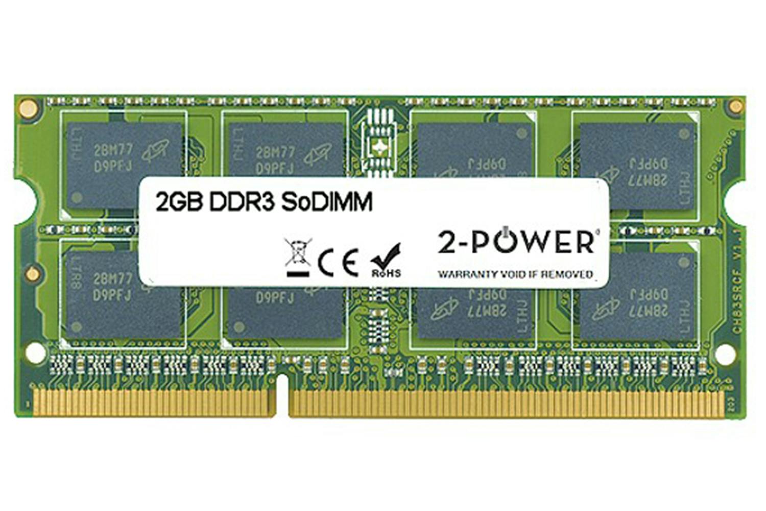 2-Power 2GB DDR3 CL7 SoDIMM 2Rx8