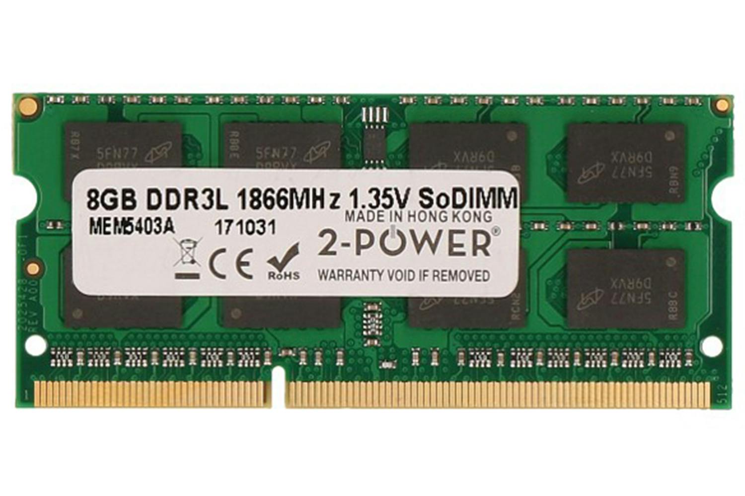 2-Power 8GB DDR3 CL13 1.35V SoDIMM 2Rx8 1.35V