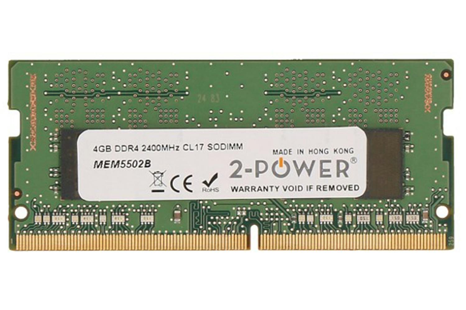 2-Power 4GB DDR4 CL17 Non-ECC SoDIMM 1Rx8