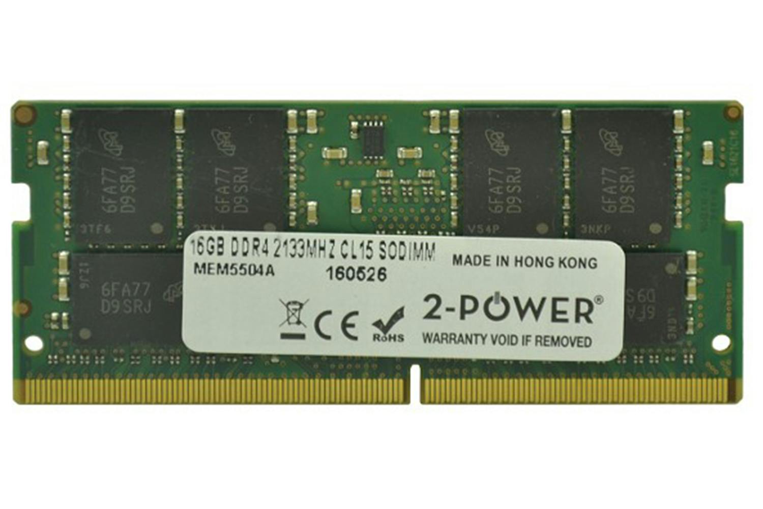 2-Power 16GB DDR4 CL15 Non-ECC SoDIMM 2Rx8