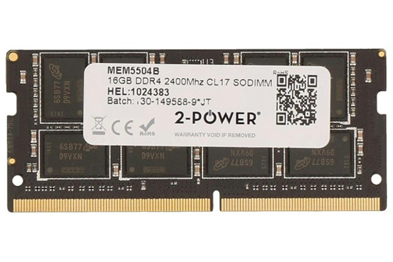 2-Power 16GB DDR4 CL17 Non-ECC SoDIMM 2Rx8