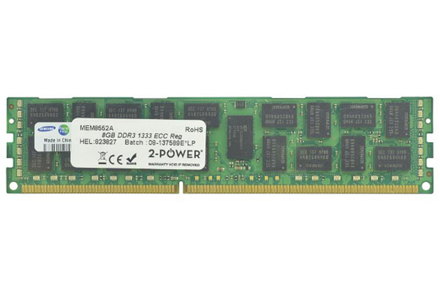 2-Power 8GB DDR3 CL9 RDIMM (2Rx4) 1.35V