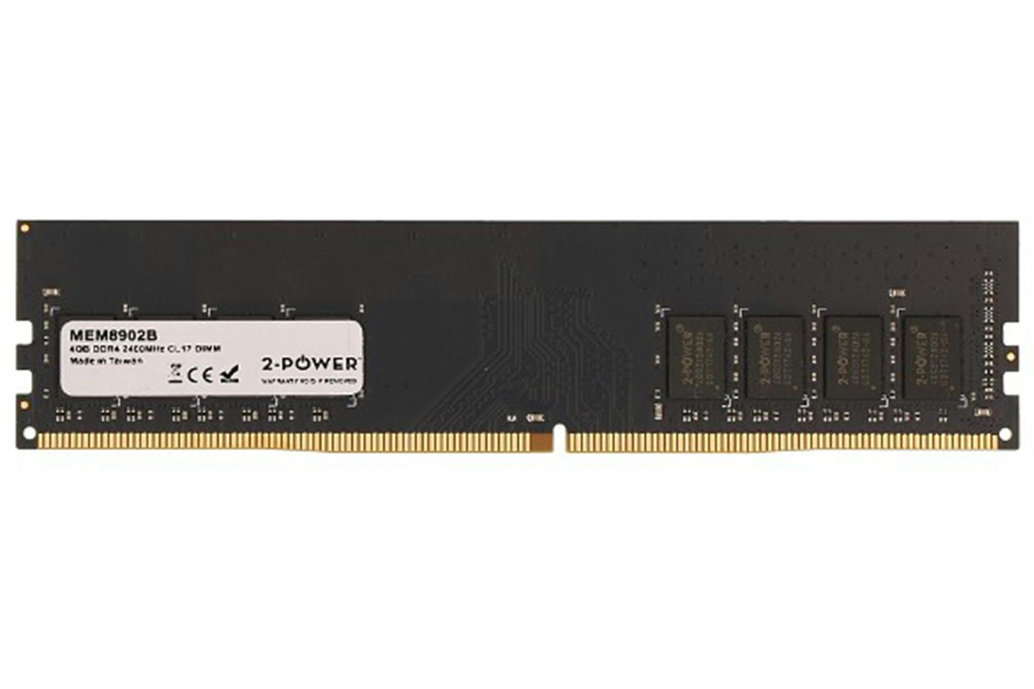 2-Power 4GB DDR4 CL17 Non-ECC DIMM 1Rx8