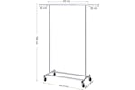Songmics Clothes Rack with Shelf | Silver