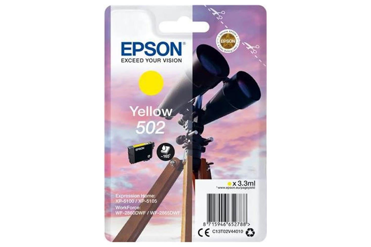 Epson 502 Binoculars Ink Cartridge | Yellow