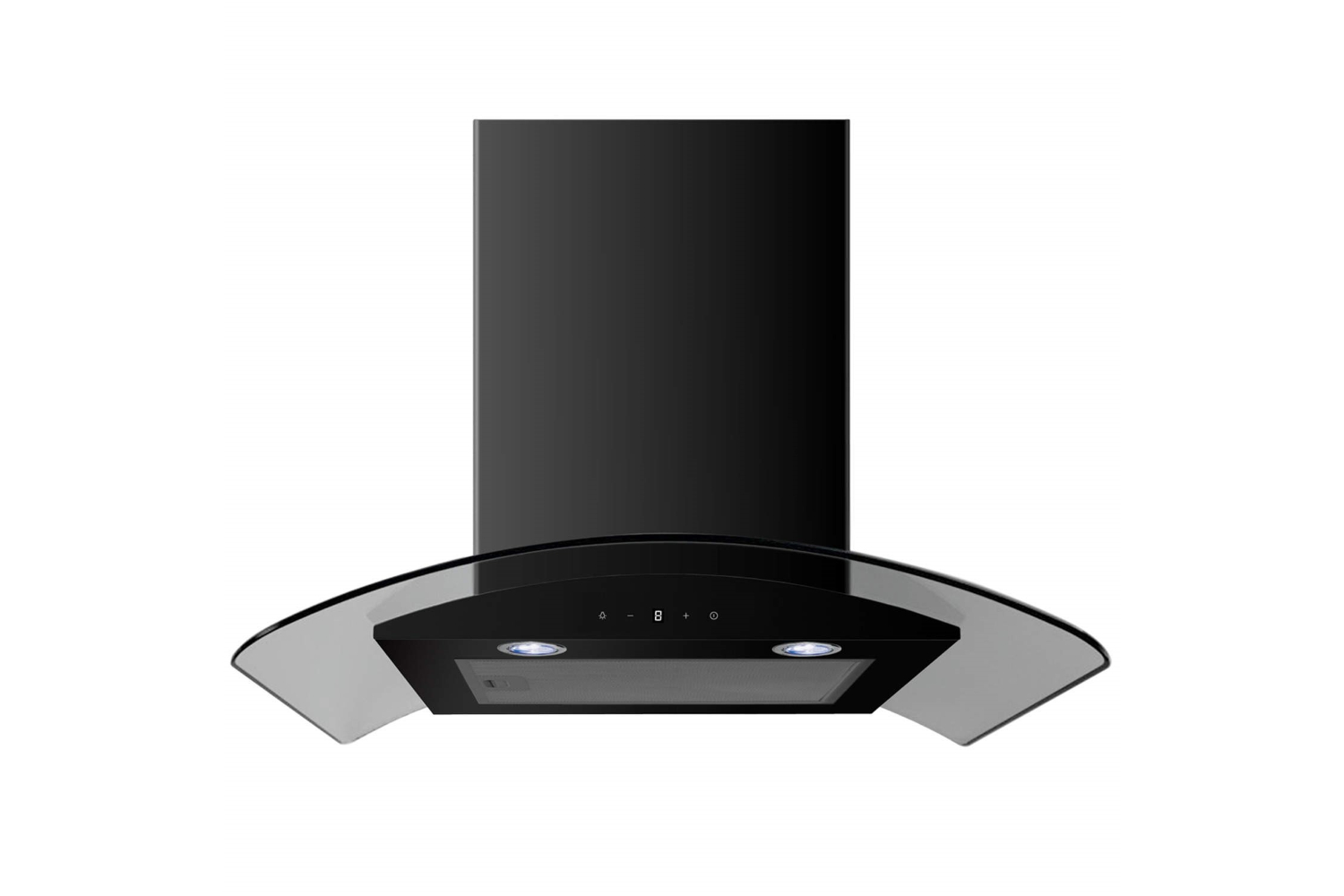 cata curved glass cooker hood