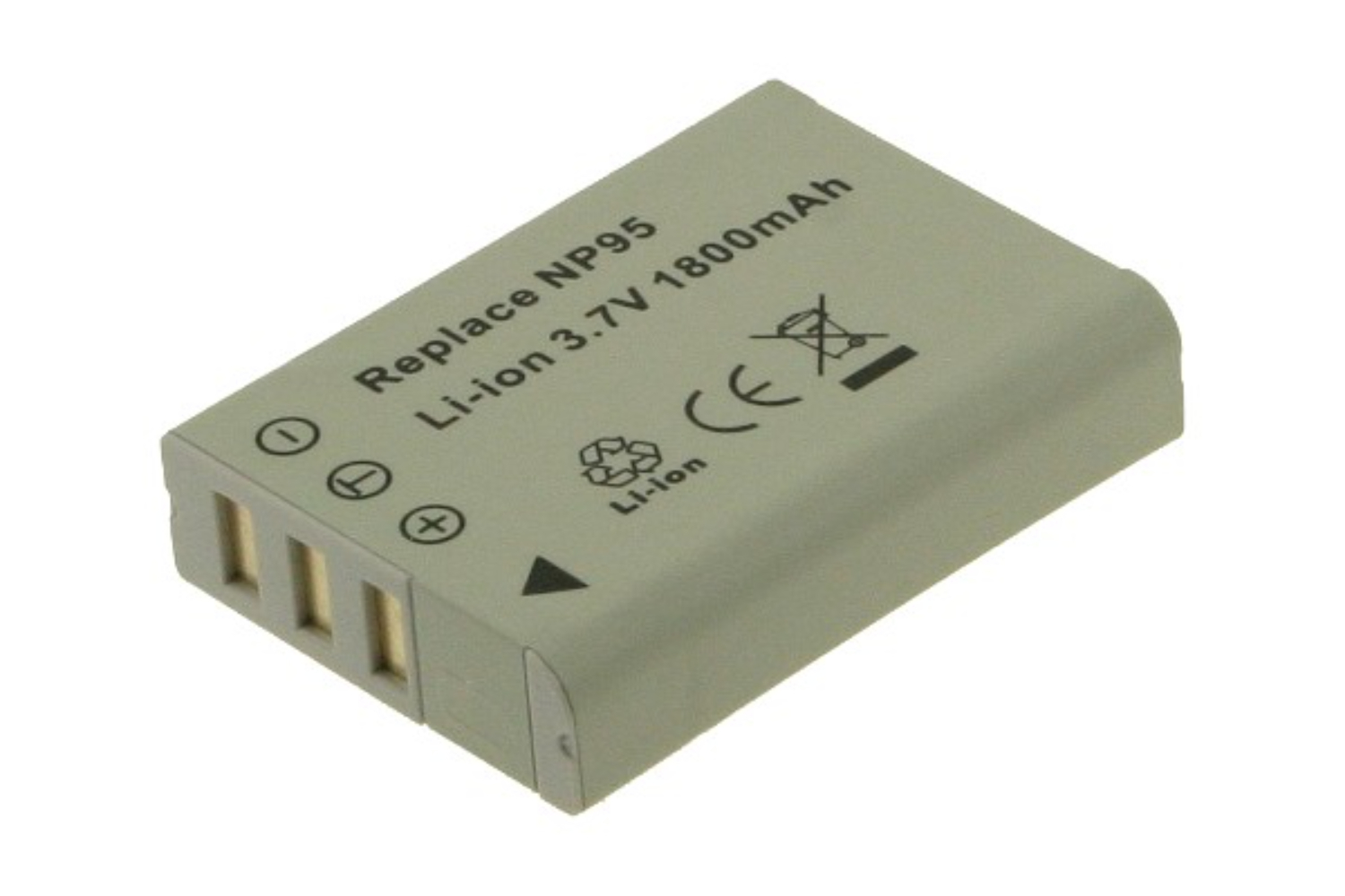 2-Power Digital Camera Battery 3.7V 1800mAh