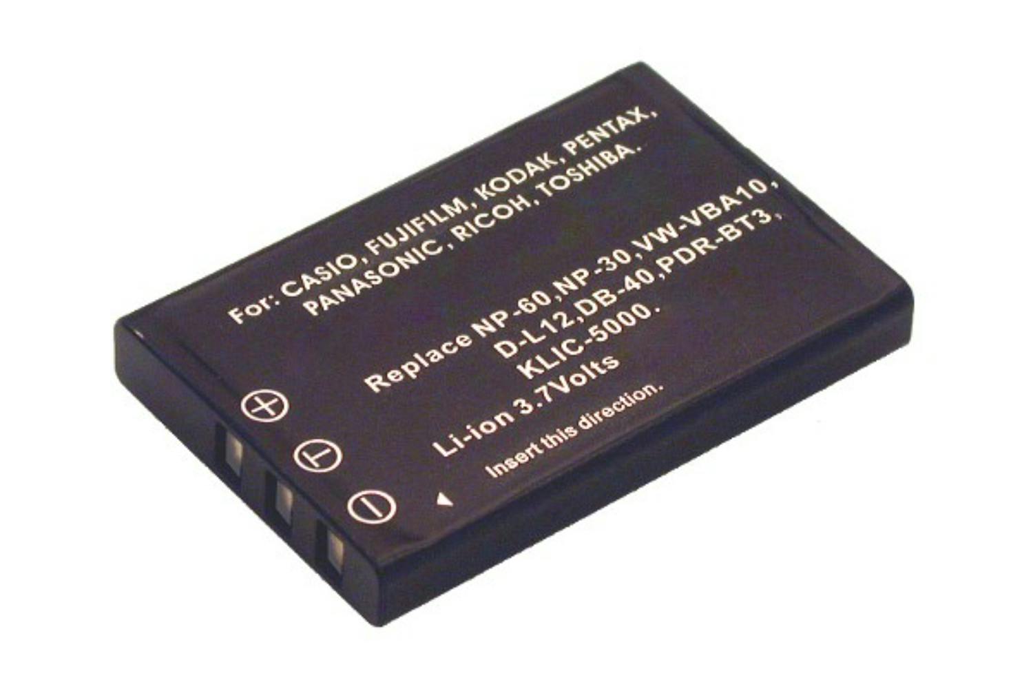 2-Power Digital Camera Battery 3.7V 1000mAh