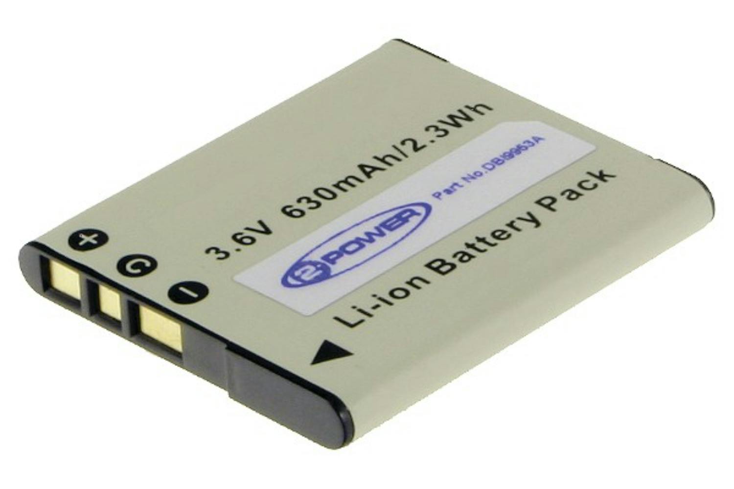 2-Power 630mAh Digital Camera Battery