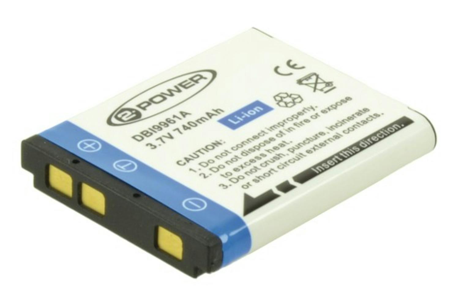 2-Power 600mAh Digital Camera Battery
