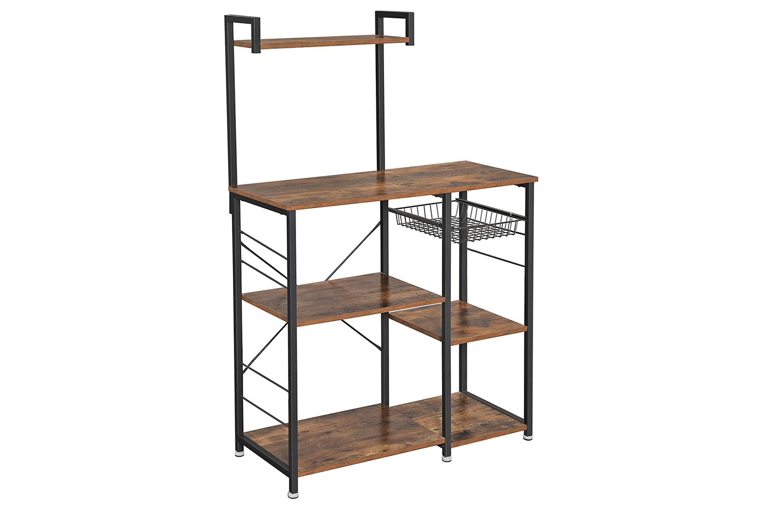 Vasagle Industrial Baker's Rack With Shelves | Rustic Brown