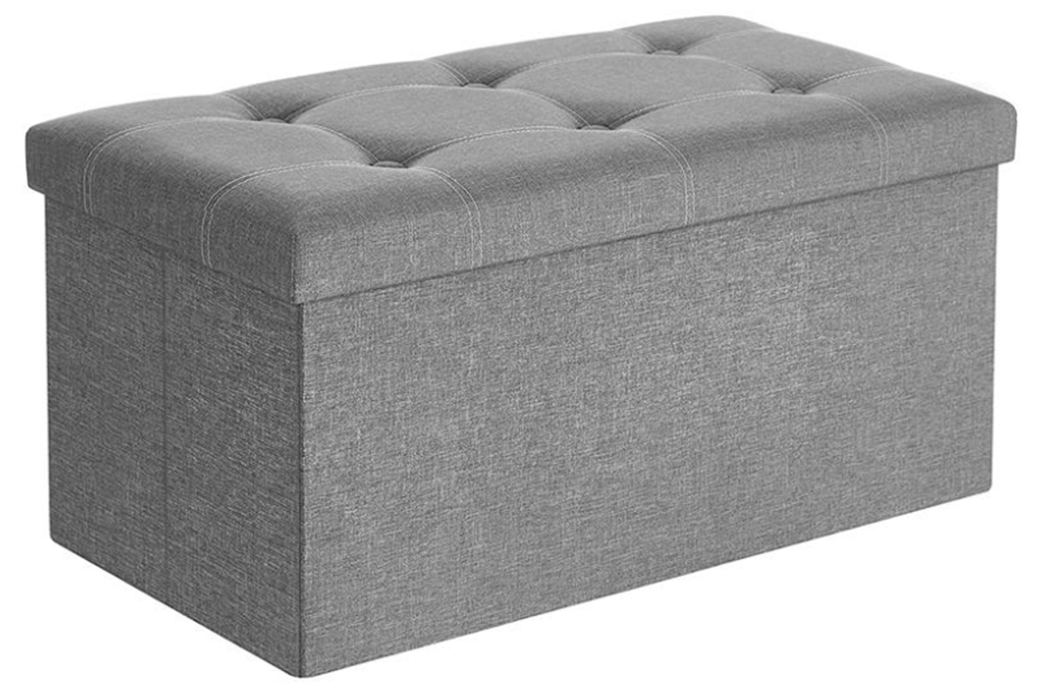 Songmics 21 Gal Folding Chest | Light Gray