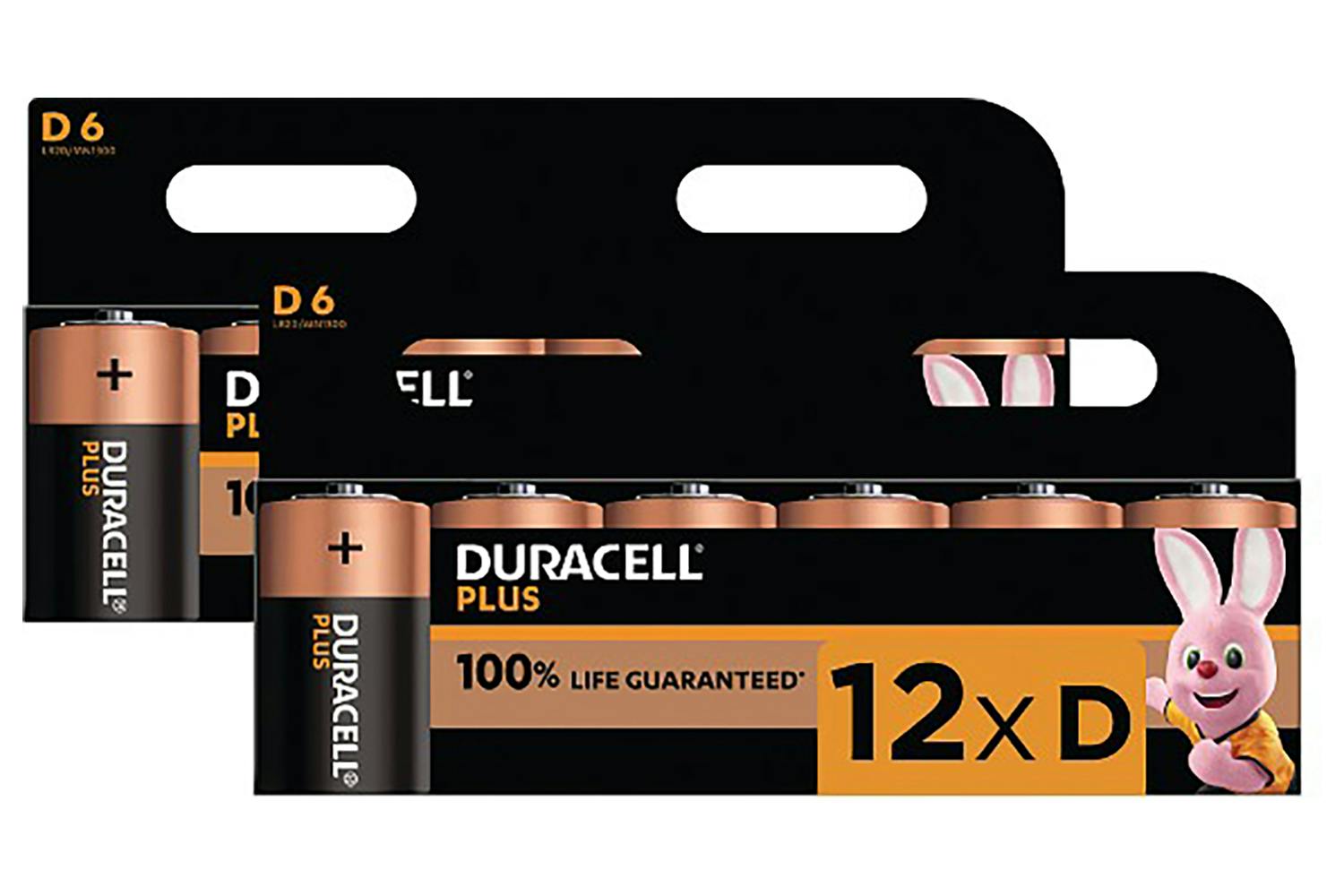Duracell Plus D Size Alkaline Battery | Pack of 12